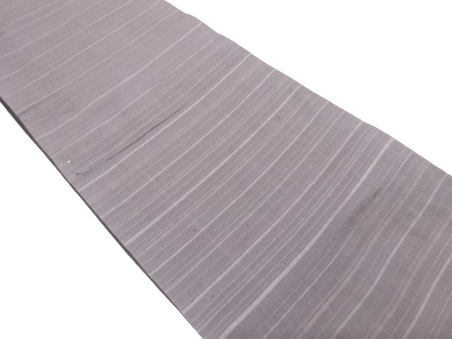 JAPANESE KIMONO / ANTIQUE CHUYA OBI / SILK / WOVEN STRIPE